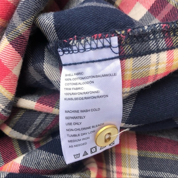 Isabella Sinclair Plaid Button-Down Shirt XS - Picture 5 of 5